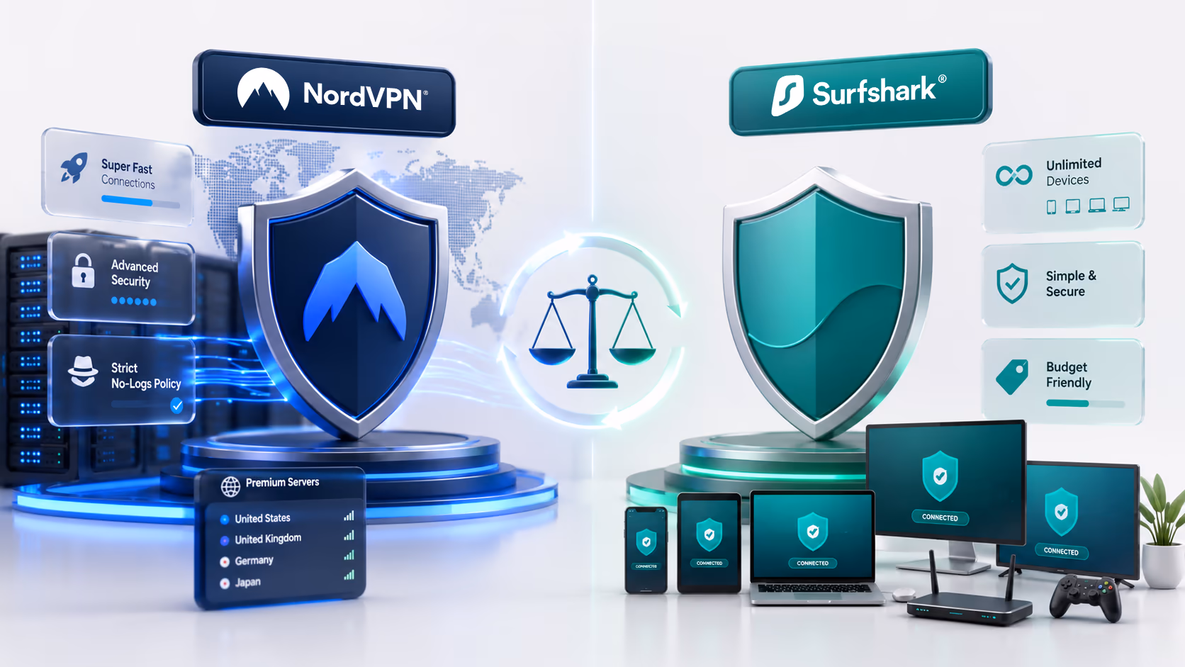 NordVPN vs Surfshark: Which VPN Is Better?