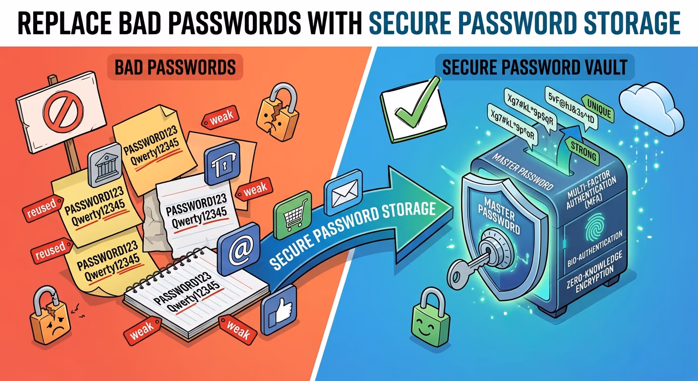 Replace Bad Passwords With Secure Password Storage