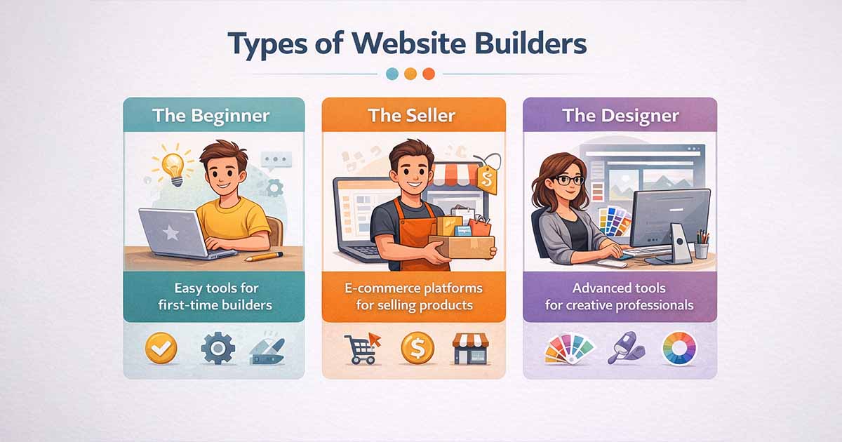 Categorizing the best website builders 2026.